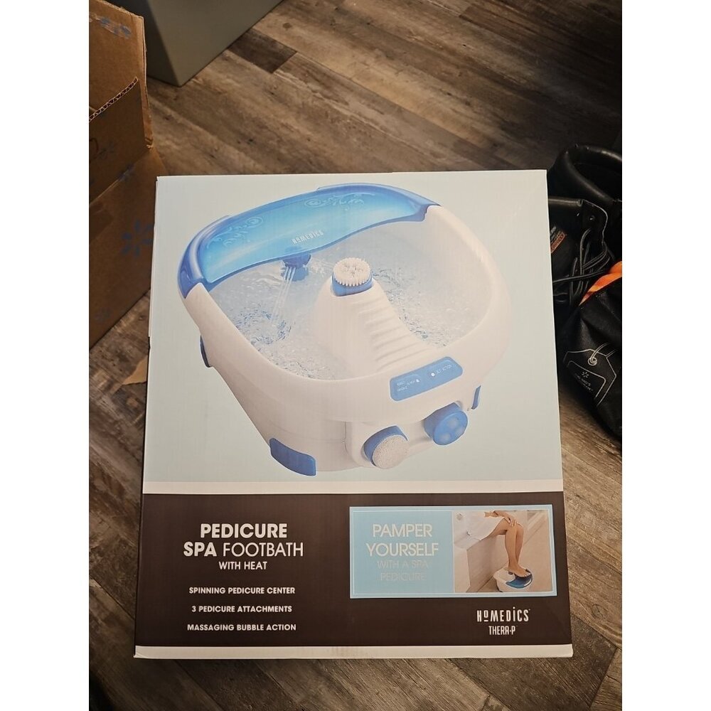 Homedics Jet Spa  w/Heat‎ | Jet Action Footbath with Pedicure Ctr New